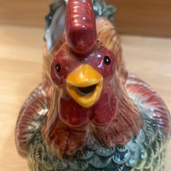 Vintage Sakura by Oneida Rooster Chicken Hen Creamer Farmhouse Country Kitchen - Picture 3 of 12